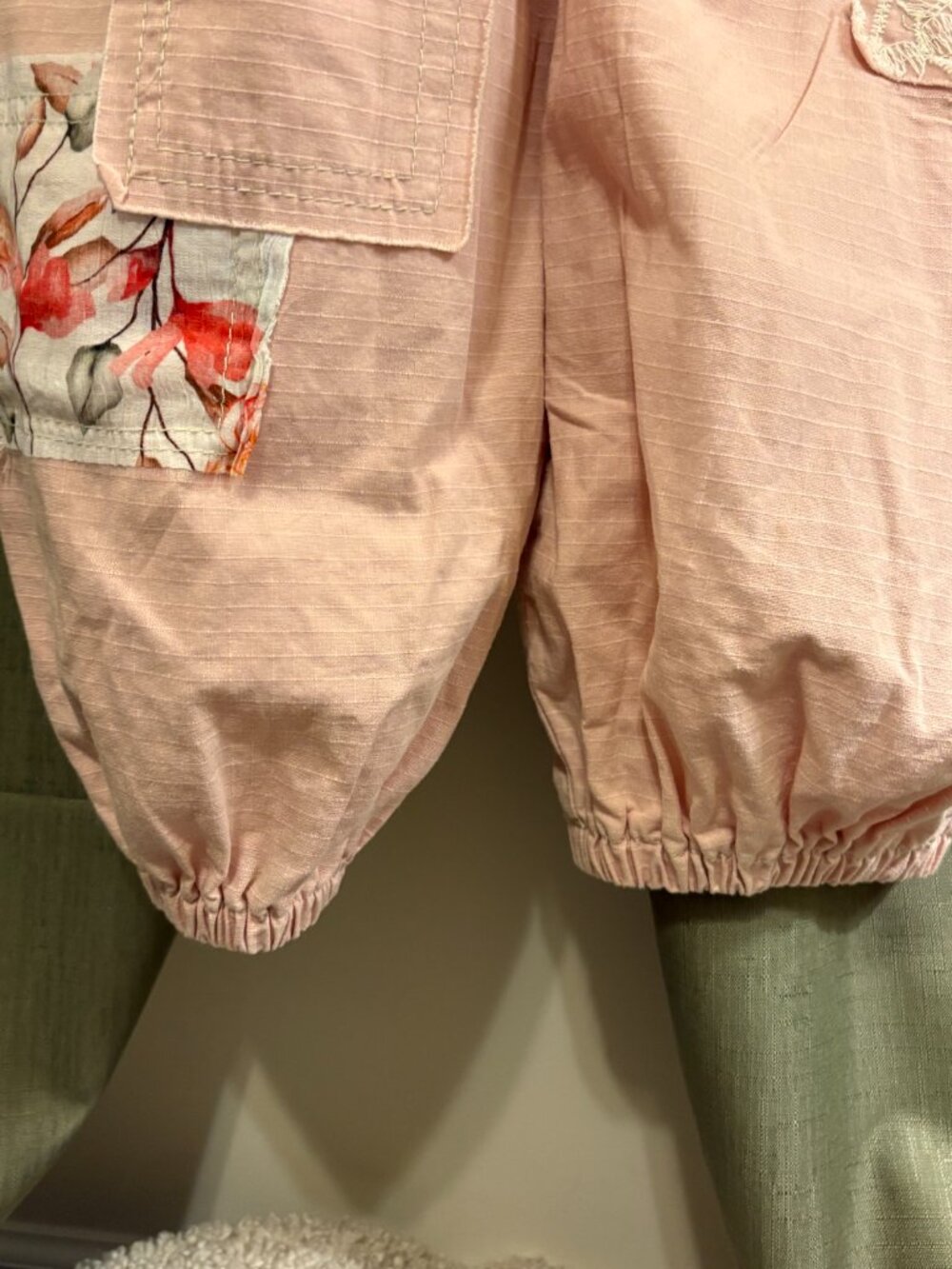 POL Pink Patchwork Overalls Size Medium - Picture 8 of 10